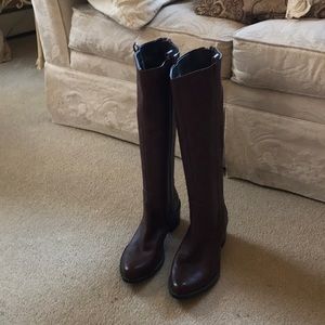 Calvin Klein Leather Back Zipper Boots NWOT Sz 9.5